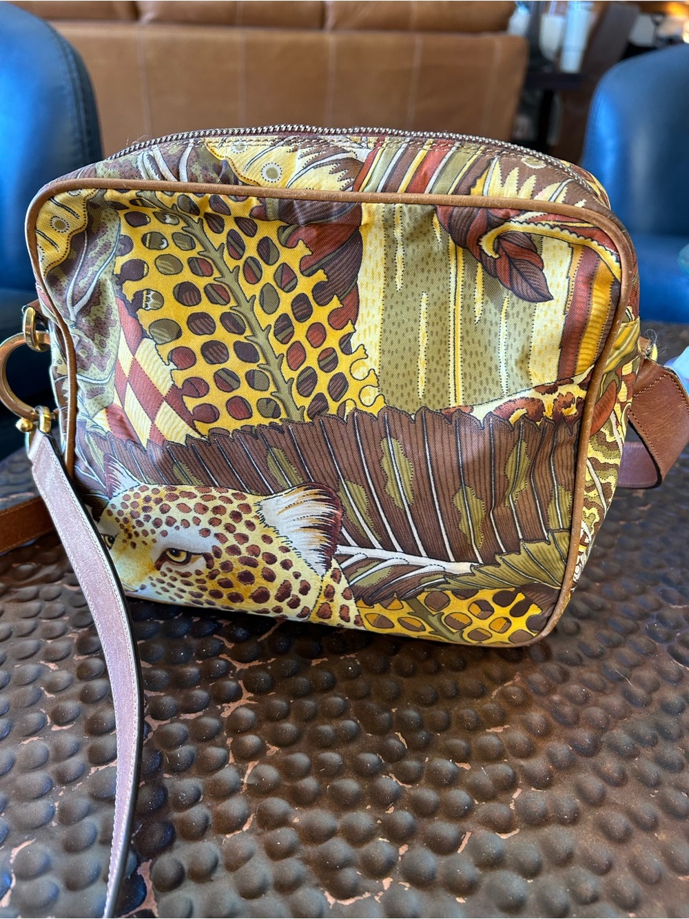Ferragamo Jungle Nylon Crossbody Bag
